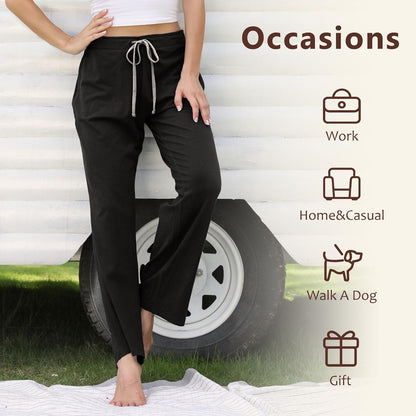 Pajama Pants for Women Soft, 100% Cotton Comfortable Womens Lounge Sleep Pj Bottoms for Women