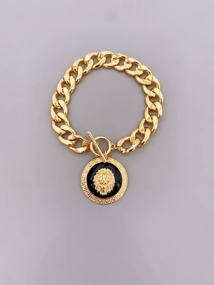 Cool Exaggerated Lion Pendant Bracelet, Ideal for Women'S Daily Wear Jewelry for Women
