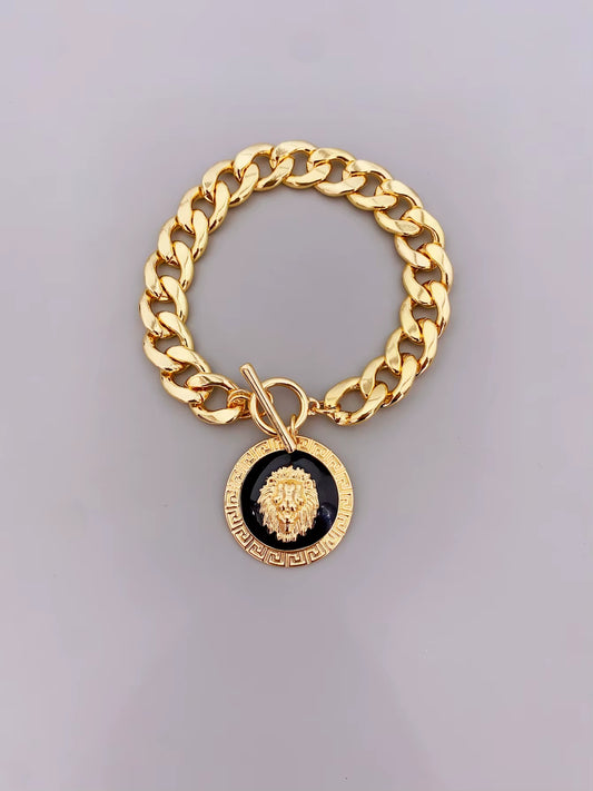 Cool Exaggerated Lion Pendant Bracelet, Ideal for Women'S Daily Wear Jewelry for Women